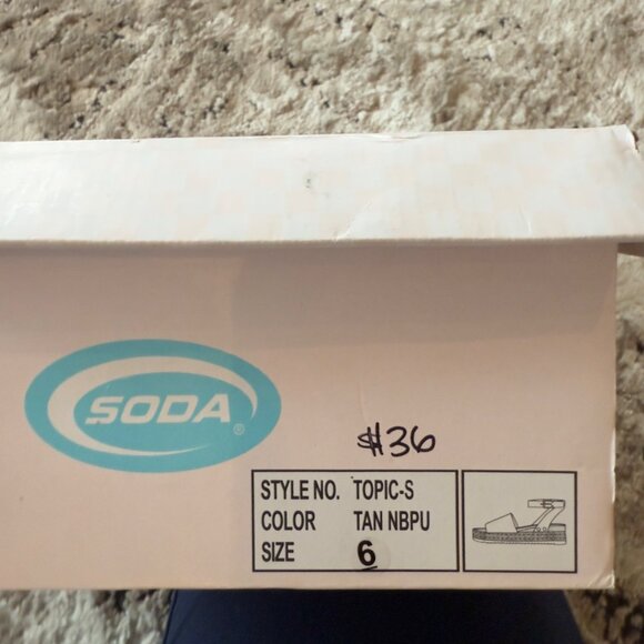 Soda Women’s Topic Open Toe Buckle Ankle Strap Flatform Wedge Casual Sandal Sz 6 - Picture 16 of 16